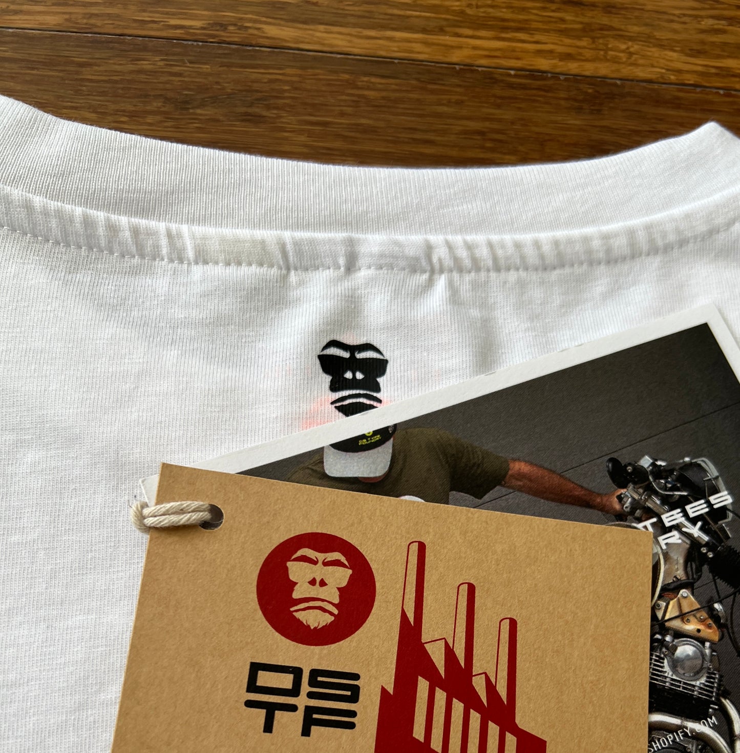 100347 DSTF script design white tee
