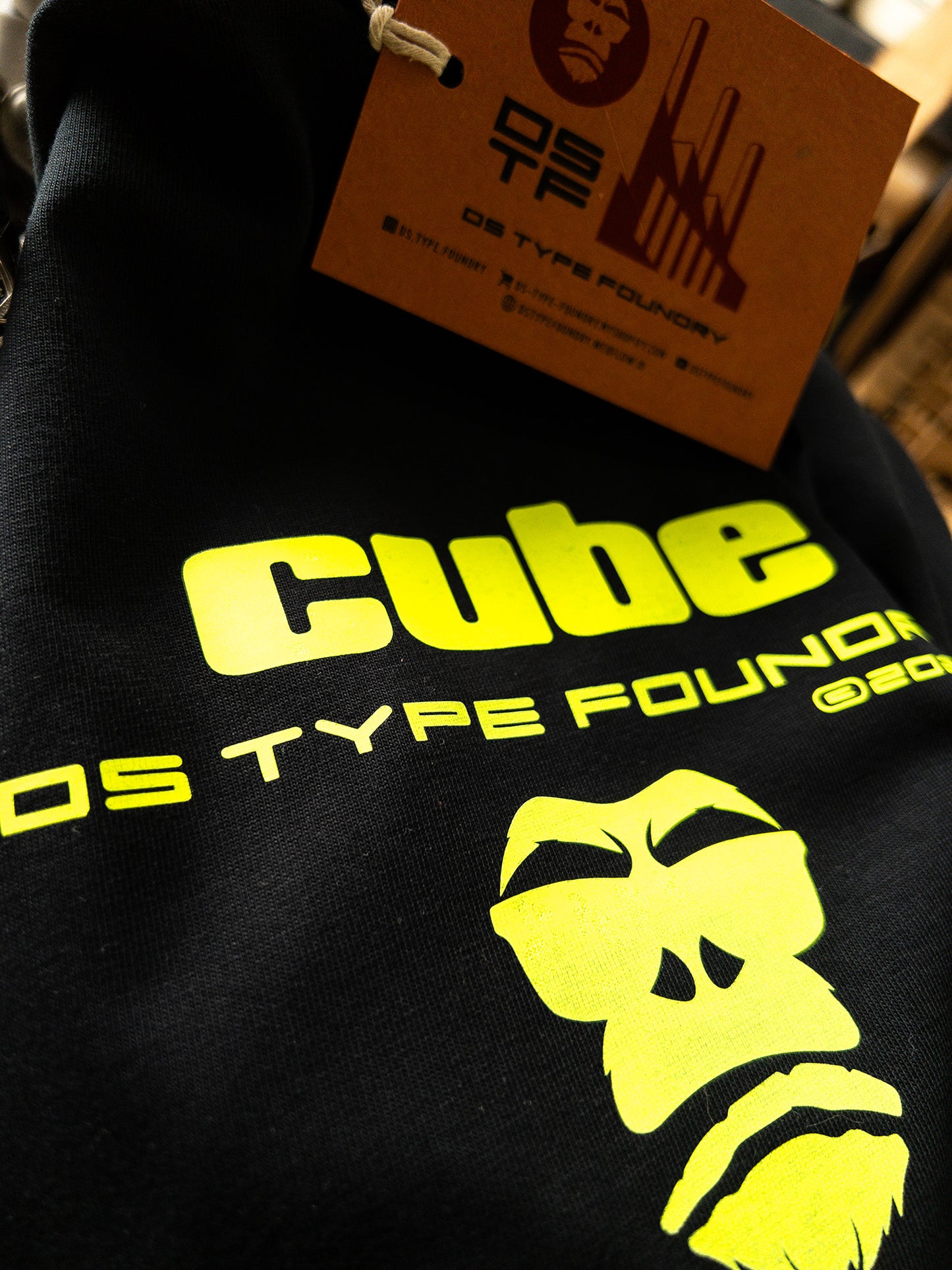 Neon Yellow Gorilla t-shirt in on Black 100% cotton Tee