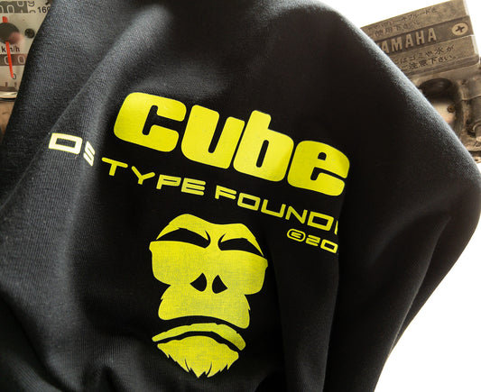 Neon Yellow Gorilla t-shirt in  on Black 100%  cotton Tee